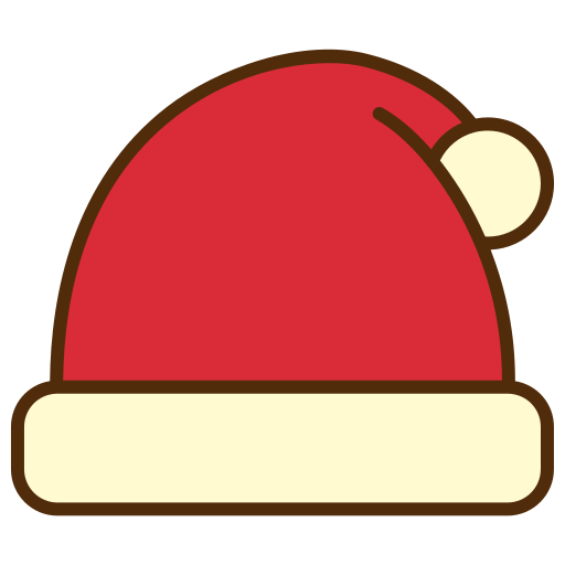 gorro navideño icono gratis