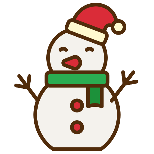 Snowman Generic Outline Color icon