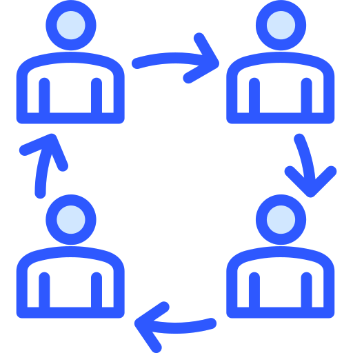 trabajo en equipo icono gratis