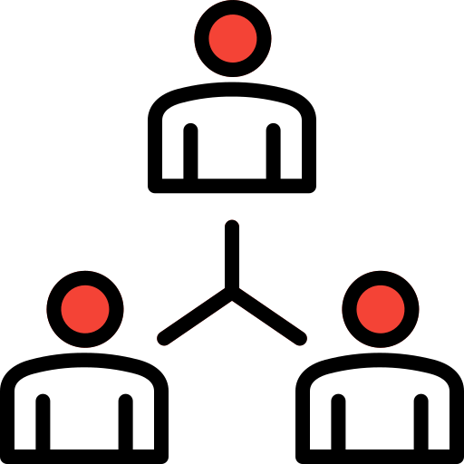 trabajo en equipo icono gratis