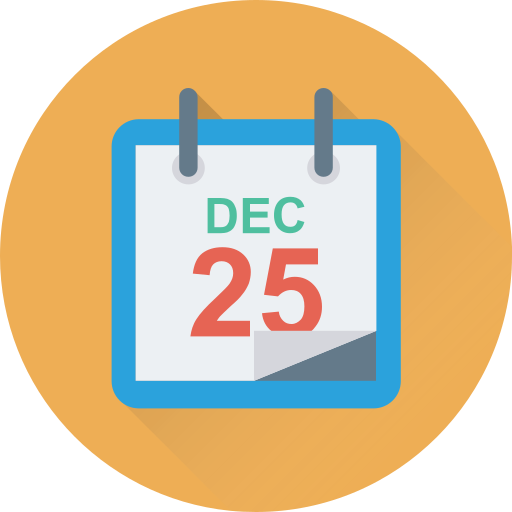 25 de diciembre icono gratis