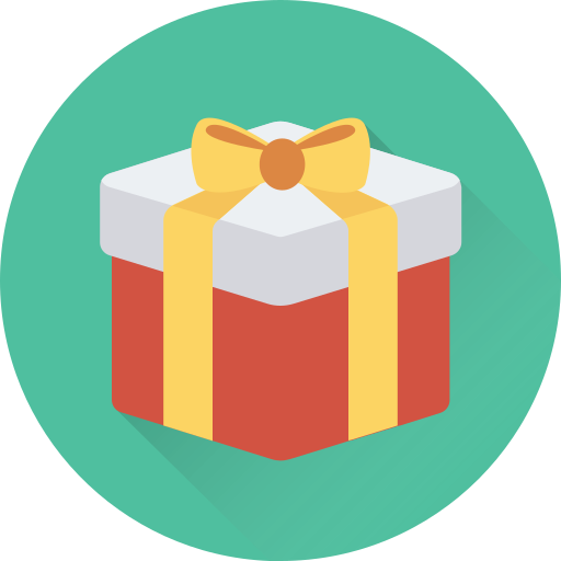 caja de regalo icono gratis