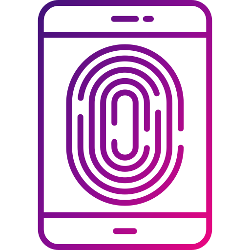 huella dactilar icono gratis