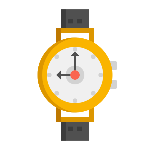 reloj de pulsera icono gratis