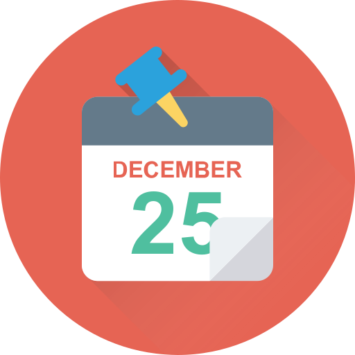 25 de diciembre icono gratis