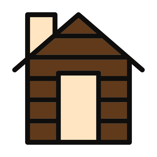 casa de madera icono gratis