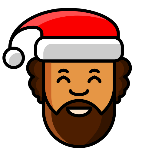 papa noel icono gratis