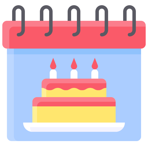Download Birthday cake with one candle, icon illustration, vector on white  background for free in 2023 | Icon illustration, One candle, Illustration