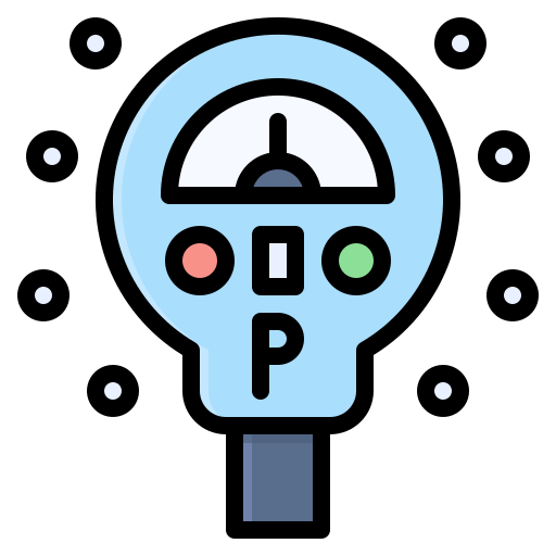 Parking meter free icon Parking meter free icon