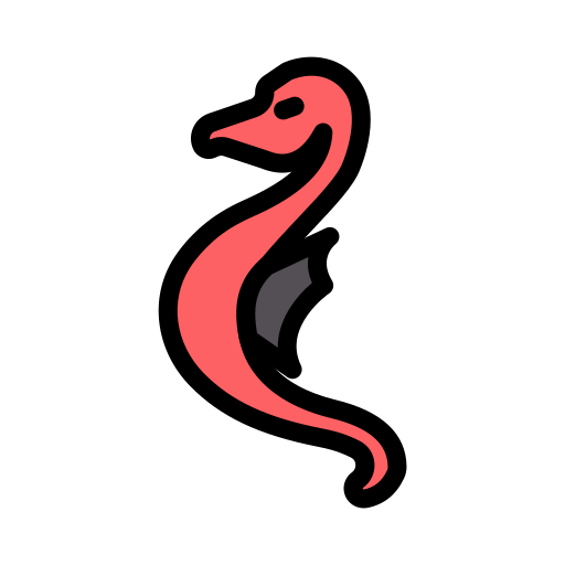 caballo de mar icono gratis