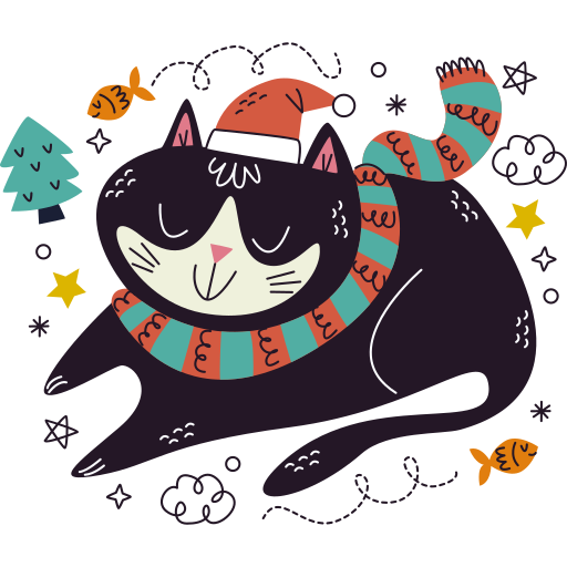 cat free sticker