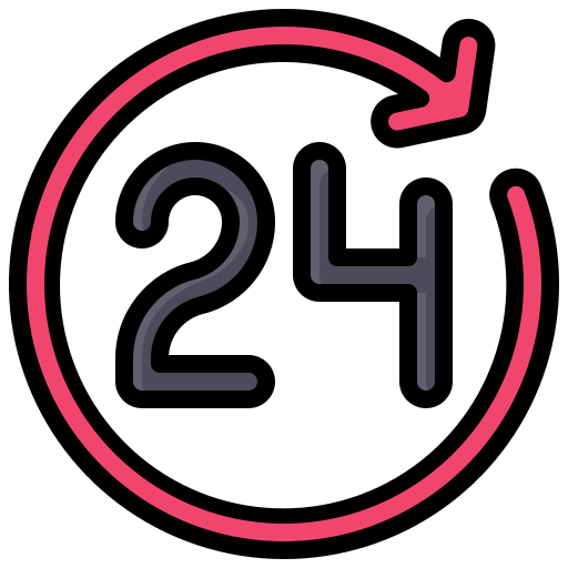 24 hours free icon