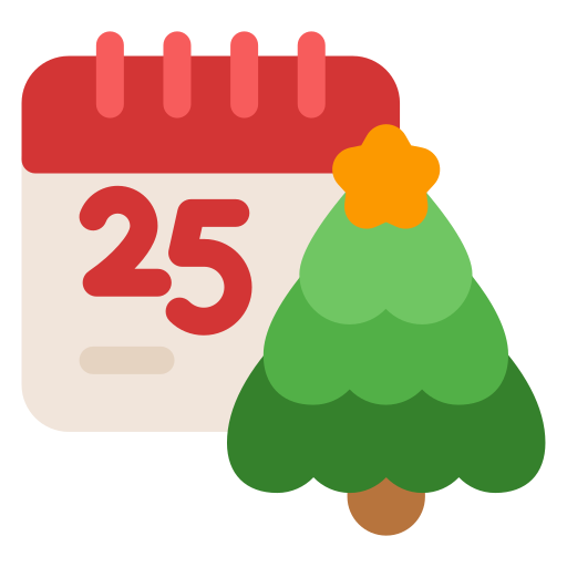 25 de diciembre icono gratis