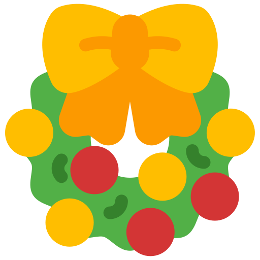 corona de navidad icono gratis