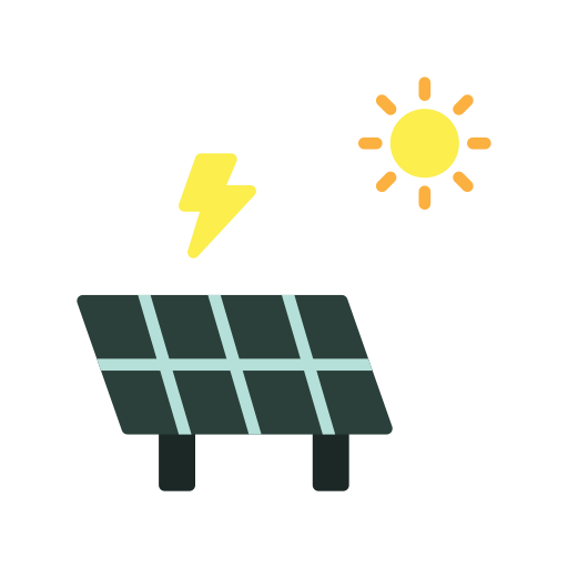 energía solar icono gratis