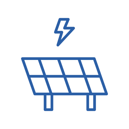 energía solar icono gratis