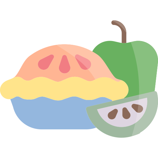 pie de manzana icono gratis