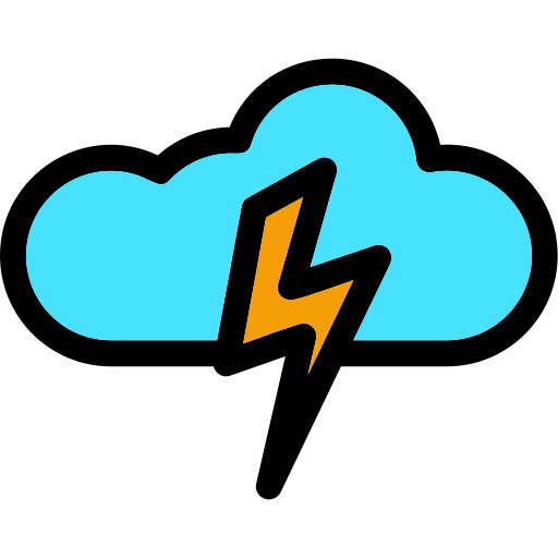 Thunderbolt Generic Outline Color icon