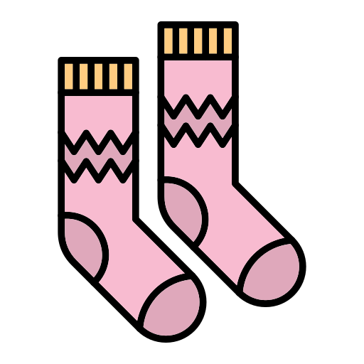 Socks Generic Outline Color icon