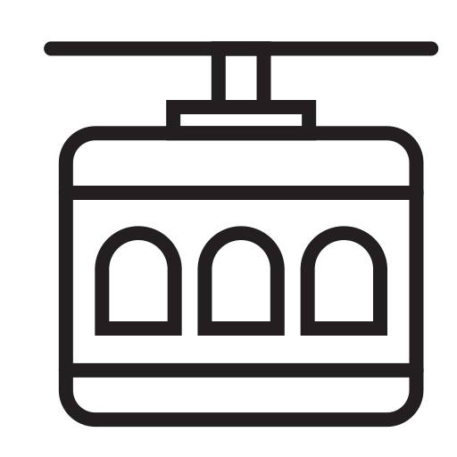 teleférico icono gratis