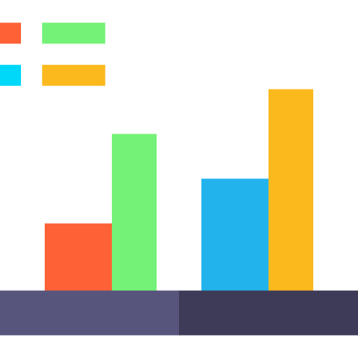 Analytics Basic Straight Flat Icon