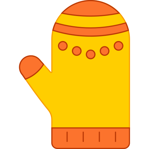 Glove Generic Thin Outline Color Icon