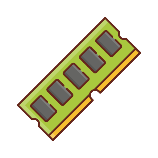 Ram Memory Generic Outline Color icon