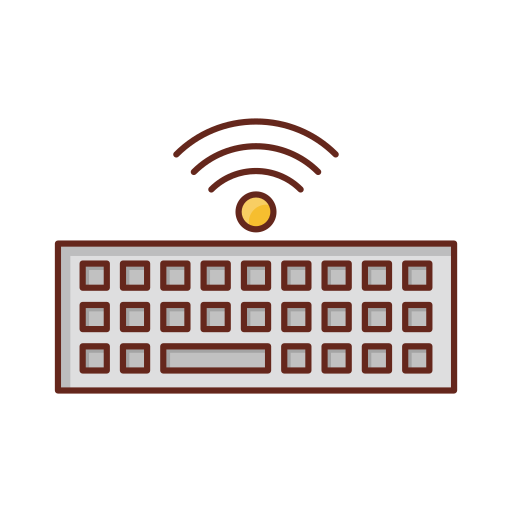 teclado inalambrico icono gratis