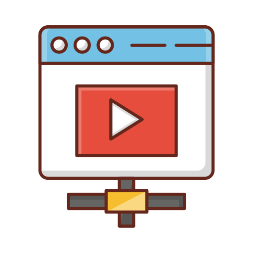 reproductor de video icono gratis