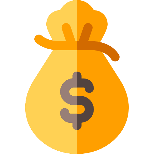 Money bag Basic Rounded Flat icon