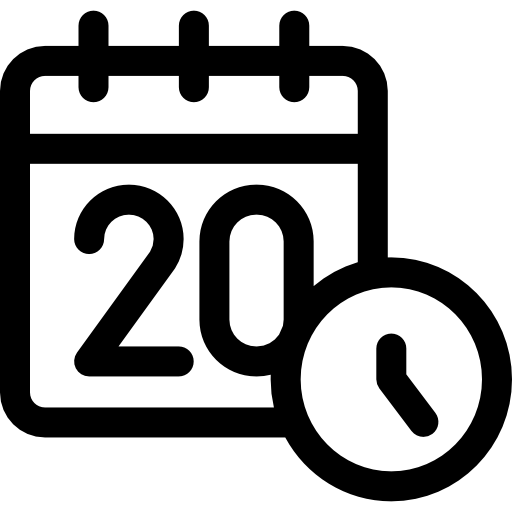 calendário grátis ícone