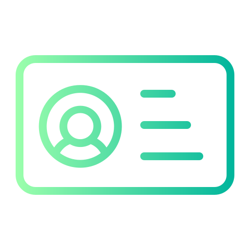 tarjeta de identificación icono gratis