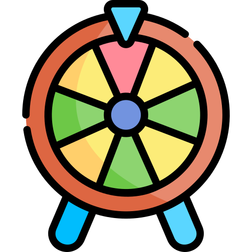 Fortune Wheel Kawaii Lineal color icon