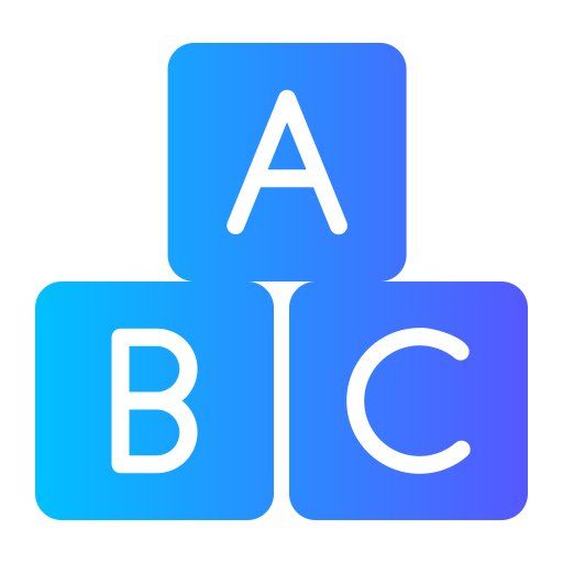 bloque abc icono gratis