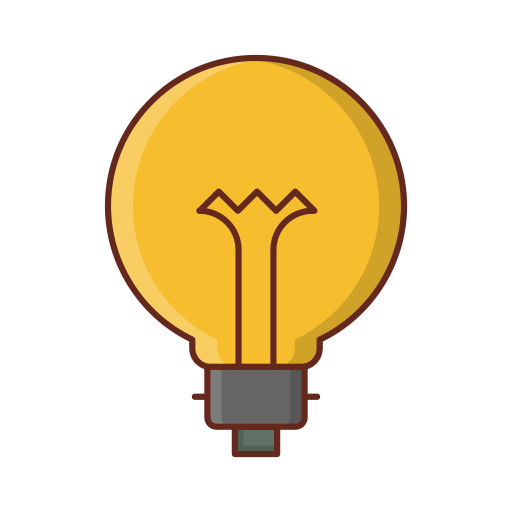 Light bulb Generic Outline Color icon