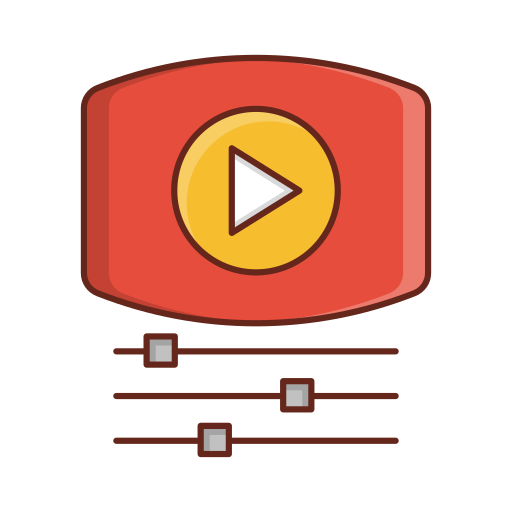 reproductor de video icono gratis