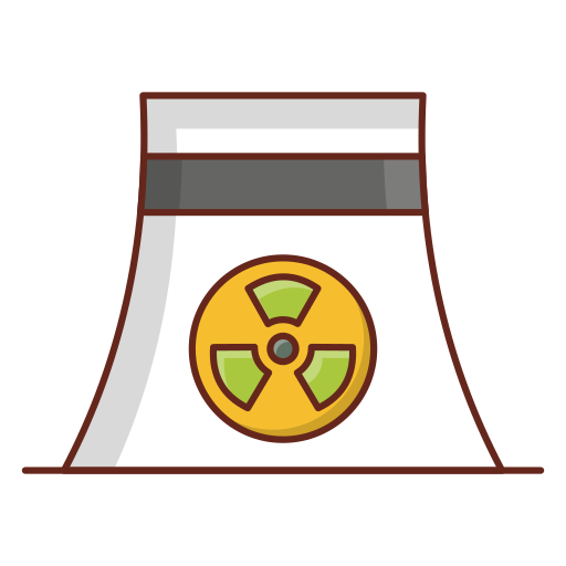 planta nuclear icono gratis