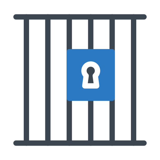 Prison cell Generic Blue icon