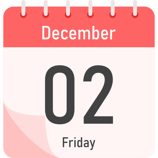 2 de diciembre icono gratis