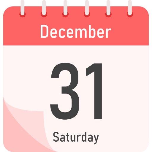 31 de dezembro grátis ícone 31 de dezembro grátis ícone