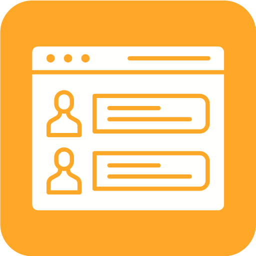 chat en línea icono gratis