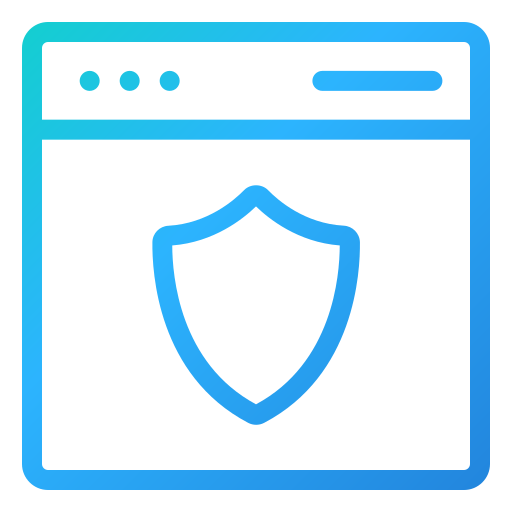 seguridad de internet icono gratis