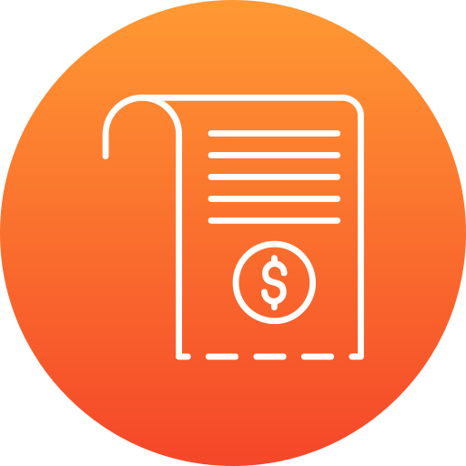 Receipt Generic Flat Gradient icon