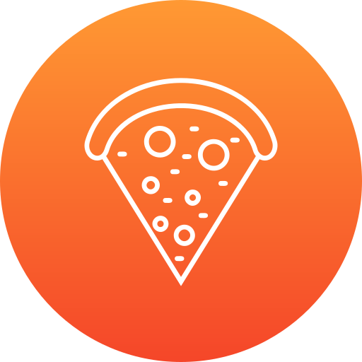 Porción de pizza Iconos gratis de comida y restaurante