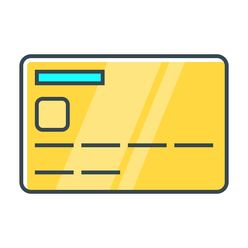 Credit card Generic Outline Color icon