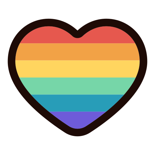 Heart Generic Outline Color icon