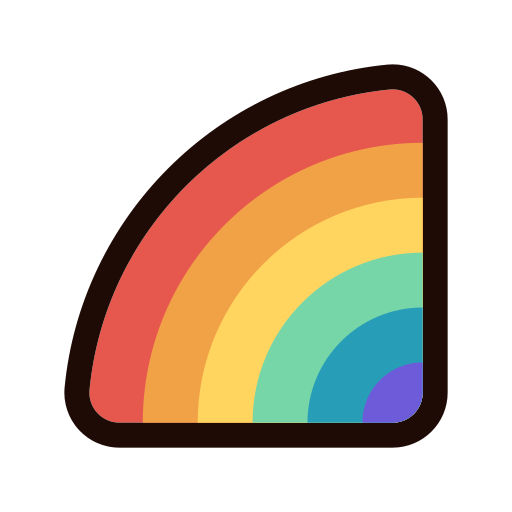 arco iris icono gratis