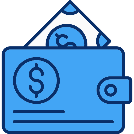 Wallet Generic Blue icon