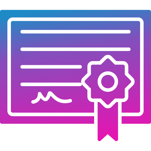 certificado icono gratis