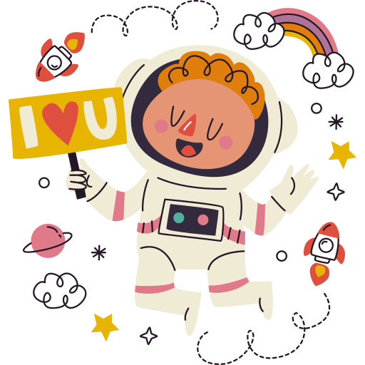 astronauta gratis sticker